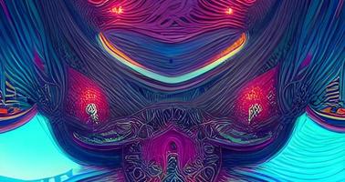 Abstract purple modern fractal. Bright background for creative graphic design. Artwork for creative graphic design photo