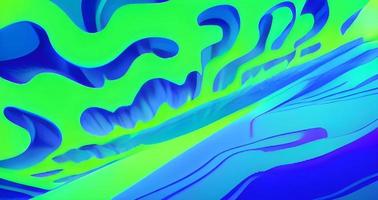 Modern colorful flow poster. Wave Liquid shape in blue color background. Art design for your design project. photo