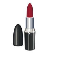 Red Lipstick isolated, lipstick woman make up vector
