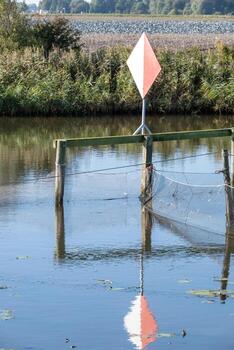 señal de prohibición para la navegación foto