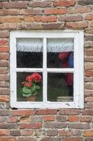 old window in old house photo