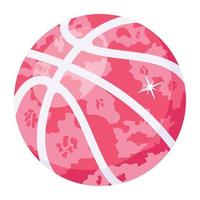 An icon of basketball flat vector download