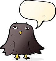 cartoon owl with speech bubble vector
