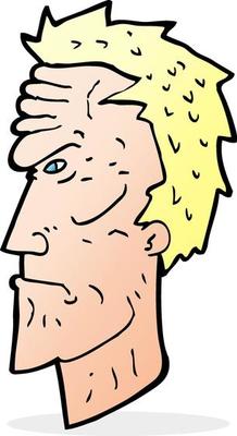 cartoon angry face