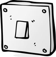 cartoon light switch vector