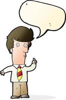 cartoon man with question with speech bubble vector
