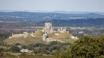 Kingston, Dorset, UK - September 21. View of Corfe Castle in Dorset on September 21, 2022 photo