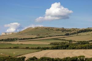 View of the landscape at Kimmeridge Bay on the Isle of Purbeck in Dorset photo