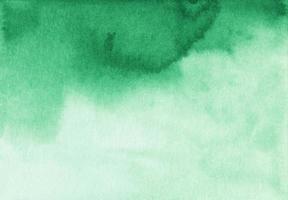 Watercolor green and white gradient background texture. Aquarelle liquid abstract backdrop. photo