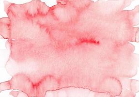 Abstract light red watercolor slpash background texture, hand painted. Isolated stains on paper. Aquarelle pastel coral color painting wallpaper. photo