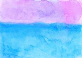 Abstract pastel blue, pink, purple watercolor background texture, hand painted. Stains on paper. Aquarelle painting wallpaper. photo