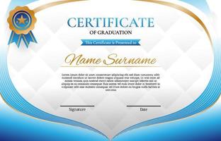 Graduation Certificate Template vector