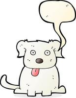 cartoon dog with speech bubble vector