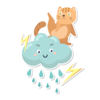 cat and weather cartoon png