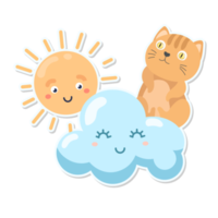 cat and weather cartoon png