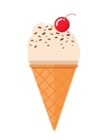 cono de helado en estilo plano png