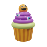 3D Halloween Pumpkin Cake png