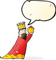 one of the three wise men with speech bubble vector