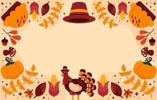 Autumn Thanksgiving Background vector