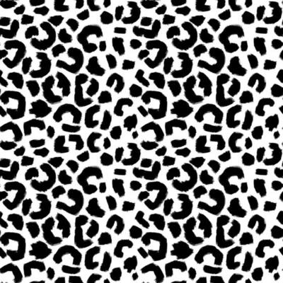 Leopard Skin Artwork Imitation Print.