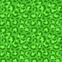 Leopard Skin Artwork Imitation Green Print. vector