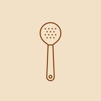 mesh skimmer outline icon vector
