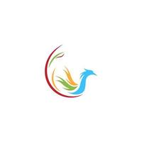 Phoenix logo icon design vector