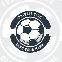 logotipo y competición del equipo de fútbol vector