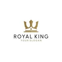 Crown Logo Royal King Queen abstract Logo design vector template. Geometric symbol Logotype concept icon.