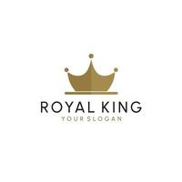 logotipo de la corona royal king queen plantilla de vector de diseño de logotipo abstracto. icono de concepto de logotipo de símbolo geométrico.
