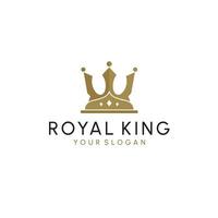 Crown Logo Royal King Queen abstract Logo design vector template. Geometric symbol Logotype concept icon.