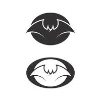 bat vector icon logo template