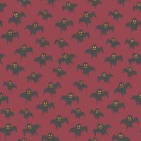 Seamless pattern with ghosts on a red background. vector illustration