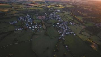 Aerial view of England Countryside photo