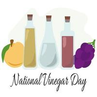 National Vinegar Day, idea for poster, banner, flyer or postcard vector