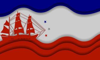 Background of columbus day vector with sailboat elements, suitable for use on themes