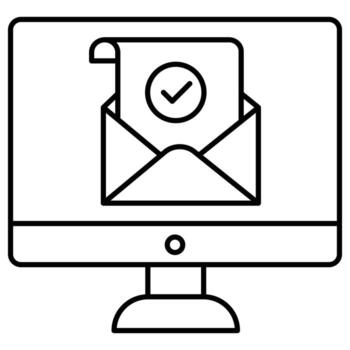 Approved Mail  Which Can Easily Modify Or Edit vector