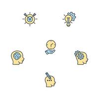 mentoring icons set . mentoring pack symbol vector elements for infographic web