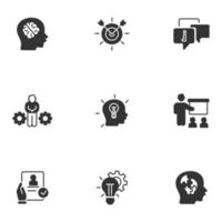 mentoring icons set . mentoring pack symbol vector elements for infographic web