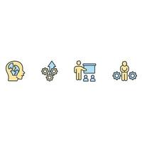 mentoring icons set . mentoring pack symbol vector elements for infographic web