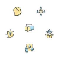 mentoring icons set . mentoring pack symbol vector elements for infographic web