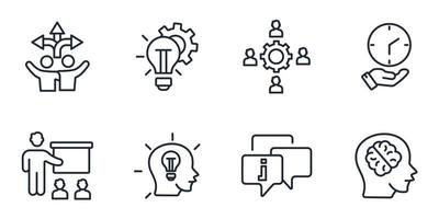mentoring icons set . mentoring pack symbol vector elements for infographic web