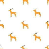 Children s seamless pattern with the image of an antelope vector