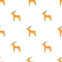 Children s seamless pattern with the image of an antelope vector