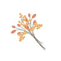 Bouquet of spring flowers. Vector cartoon illustration. Holiday concept.