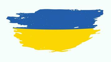 New colorful Ukraine grunge effect flag design vector