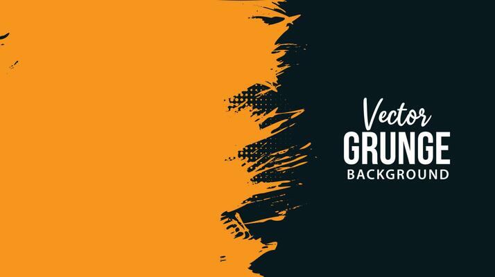 Orange and black halftone effect abstract grungy background