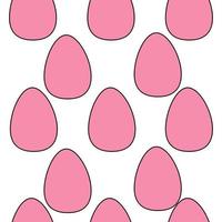 Seamless pattern with Easter egg vector