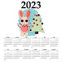 Greeting card Happy New Year 2023 vector