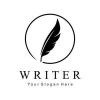 logotipo de vector de escritor